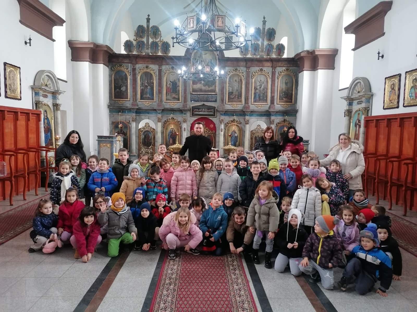Малишани Предшколске установе посетили Храм Светог Георгија у Житишту